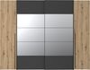 FORTE Rayong Kleiderschrank, Holzwerkstoff, Braun/Schwarz, 270,3 x 210 x 61,2 cm Bild 2