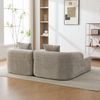 YakoHome Modulsofa Grau 199.00*172.00*80.50 – Wolkenweicher Sitzkomfort, kein Zusammenbau nötig, einladende Wohlfühloase, dauerhafter Komfort, großzügige Chaiselongue, modernes Design, vielseitig einsetzbar Bild 3