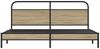 vidaXL Metallbett ohne Matratze Räuchereiche 180x200 cm 3318669 Bild 5