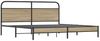 vidaXL Metallbett ohne Matratze Räuchereiche 180x200 cm 3318669 Bild 3