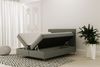 Boxspringbett Schlafzimmerbett LUCIEN 160x200cm in Stoff Soro Rot Bild 2