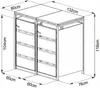 Vente-unique - LOKAFA Gartenhaus Metall Grau - B 76 cm x H 104 cm x L 120 cm Bild 5