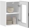 vidaXL Küchen-Hängeschrank mit Glastür Lucca Schwarz 853768 Bild 5