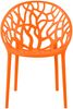 CLP Gartenstuhl Hope mit Lehne stapelbar wetterfest UV-beständig bis 150 kg,orange Bild 4
