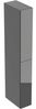 Hochschrank 2 Schubladen 24x180x48 cm Lava/Glas Bild 1