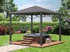 Gartenpavillon 3x3 m Stahldach Hardtop ohne Seitenteile, Pfosten 9x9 cm Bild 2