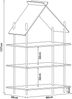 Kinderregal Hamarøy Bambus in Hausoptik 137x90x30cm [en. casa] Bild 3