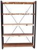 Bücherregal Retro 140x200x35 aus recyceltem Mangoholz Bild 2