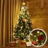 SALCAR 2m Lichterkette Weihnachtsbaum mit Ring und Sternspitze Bild 2