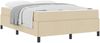 vidaXL Boxspringbett mit Matratze Creme 140 x 190 cm Stoff 3398862 Bild 2