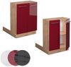 Kücheninsel Fame-Line Bordeaux Hochglanz 60 cm ohne Arbeitsplatte Vicco Bild 5