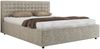 Polsterbett mit Holzlattenrost Doppelbett PAVO CLASSIC, hohe Kopfteil, Bettkasten mit Gasdruckfeder - 140 x 200 cm - Beige Strukture Bild 5