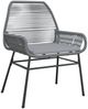 vidaXL Gartenstühle 2 Stk. mit Kissen Grau Poly Rattan 369097 Bild 4