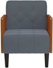 vidaXL Sessel mit Armlehnen Dunkelgrau 55 cm Samt 4100596 Bild 3