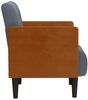 vidaXL Sessel mit Armlehnen Dunkelgrau 55 cm Samt 4100596 Bild 4
