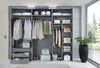 Schwebetürenschrank Kleiderschrank 3-tür 300cm Vollausstattung Sand Grau Spiegel Bild 4