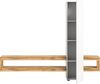 INOSIGN Wohnwand Zolder, Breite 240 cm, push-to-open, 1 Tür, 3 Einlegeböden, (2-St), 2 offene Fächer, TV-Wand, Media-Möbel, TV-Möbel, Wohnzimmermöbel Bild 4