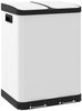 HOMCOM Mülltrennsystem Mülleimer Küche Treteimer, 2x30L, Softclose-Deckel, herausnehmbar, fingerabdruckresistent Bild 2