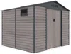 Vente-unique - ADELMO Gartenhaus Metall GrauBraun - B 245 cm x H 221 cm x L 267 cm Bild 3