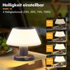 VIVIHEYDAY LED Solarleuchte Gartenleuchte, LED Solar Tischleuchte, LED Solar Tisch Lampen, mit Lichtsensor, Dimmbar, Terrassen Beleuchtung Garten Bild 3
