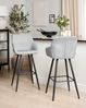 Set mit 2 Barstühlen CASMALIA Samtstoff Hellgrau Bild 3
