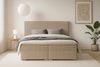 Deine Möbel 24 Boxspringbett LON IV Boxspring Komplettbett Polsterbett Bonellfederkernmatratzen (Cord Beige Creme Grau Dunkelgrau Graphit Schwarz, 3-St, Boxbett Cord Cord-Samt 140x200 160x200 180x200 200x200), inkl. Bettkasten Topper Matratzen H3 H4 Bild 3
