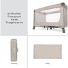 Hauck Baby-Reisebett Dream`n Play XXL Set - Beige, Baby Kinder Reisebett mit Matratze, 2 Spannbettlaken & Betteinlage Bild 4