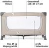 Hauck Baby-Reisebett Dream`n Play XXL Set - Beige, Baby Kinder Reisebett mit Matratze, 2 Spannbettlaken & Betteinlage Bild 3