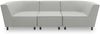 Gartenlounge Sofa 3-Sitzer Brandie 279x77x103 mit Outdoorbezug silber Bild 2