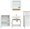 Pelipal Badmöbel-Set, Quickset 383, Weiß Matt - Waschbeckenunterschrank, Spiegelschrank, 2 Unterschränke Bild 3