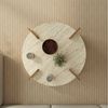 Skye Decor Couchtisch Siam Afrolli (1-St, 1 Tisch), Breite 90 cm, Travertin Walnuss Optik, Geräumige Tischplatte Bild 4