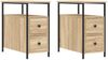 vidaXL Nachttische 2 Stk. Sonoma-Eiche 30x60x60 cm Holzwerkstoff 826066 Bild 2