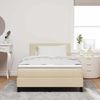 vidaXL Boxspringbett mit Matratze mit LED Creme 120 x 190 cm Stoff 3342119 Bild 4