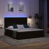 vidaXL LED-Speicherbett mit Matratze Schwarz 180 x 200 cm Samt 3372743 Bild 5
