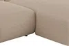 Vente-unique - POGNI Sofa SamtStoff Beige - B 166 cm x H 73 cm x L 356 cm Bild 5