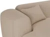 Vente-unique - POGNI Sofa SamtStoff Beige - B 166 cm x H 73 cm x L 356 cm Bild 4