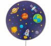 Kinderzimmer Wandlampe Weltall Ø 25cm mit Schalter, Kabel, Stecker & E14 LED Bild 2