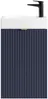 Vente-unique - VAHIRA Toilet unit Holz, Platte BlauWeiß - B 22 cm x H 60 cm x L 40 cm Bild 2