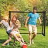 Relaxdays Fußballtor, Stahl schwarz, 120x180 cm Bild 3
