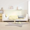 vidaXL Kinderbettgestell mit Kopfteil Creme 90 x 200 cm Bouclé 42010884 Bild 3