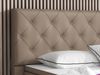 Boxspringbett Turin 180x200 cm Kunstleder Muddy Bild 3