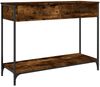 vidaXL Konsolentisch Räuchereiche 100x34,5x75 cm Holzwerkstoff 834172 Bild 2