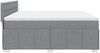 vidaXL Boxspringbett mit Matratze Hellgrau 200x200 cm Stoff 3287189 Bild 5