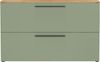 Schuhschrank vito Lassome, Holzwerkstoff, Grün, Holzfarben, 140 x 85 x 19 cm Bild 2