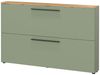 Schuhschrank vito Lassome, Holzwerkstoff, Grün, Holzfarben, 140 x 85 x 19 cm Bild 4