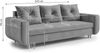 AX LIVING Cheriton Schlafsofa Modern 222 cm Dunkelgrau mit Schlaffunktion Bild 4