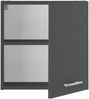 Hängeschrank >LAUNDREEZY< in Anthrazit, Holzwerkstoff - 50x50x31cm (BxHxT) Bild 4
