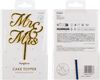 partydeco Tortenstecker, Cake Topper Mr & Mrs Hochzeit 16,5x8,3cm Gold Bild 2
