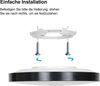 ZMH LED Deckenleuchte Schwarz Deckenlampe - Flach Küchenlampe IP44 Wasserdicht Badlampe Rund Ø28cm Flurlampe 17W Modern für Wohnzimmer Schlafzimmer Bad Flur Küche Kinderzimmer Eingang Bild 4