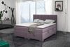 Boxspringbett Schlafzimmerbett LAURIN 160x200cm Stoff Jasmine Flieder Bild 1